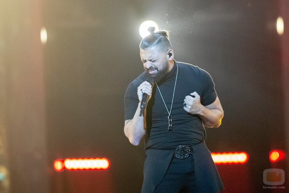 Joci Pápai, representante de Hungría, en la Semifinal 1 de Eurovisión 2019