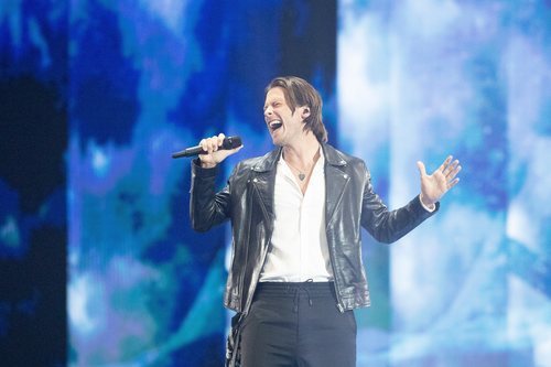 Victor Crone, representante de Estonia, en la Semifinal 1 de Eurovisión 2019