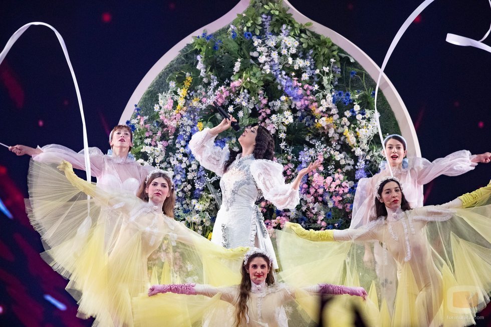 Katerine Duska, representante de Grecia, en la Semifinal 1 de Eurovisión 2019
