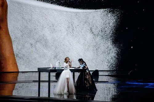 Anna Odobescu, representante de Moldavia, en la Semifinal 2 de Eurovisión 2019