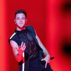 Luca Hänni, representante de Suiza, en la Semifinal 2 de Eurovisión 2019