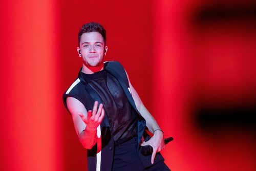 Luca Hänni, representante de Suiza, en la Semifinal 2 de Eurovisión 2019