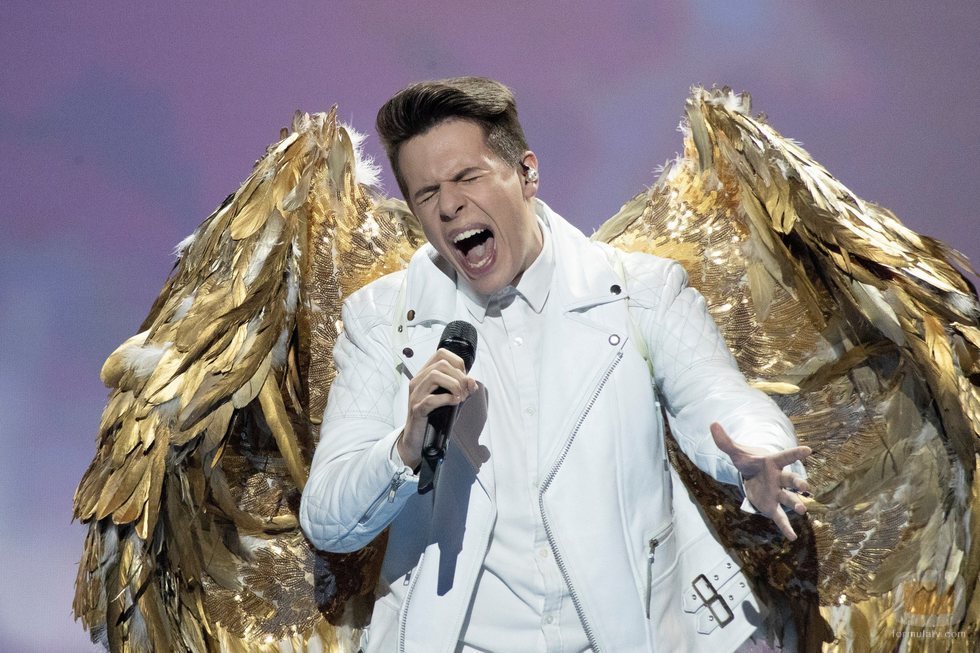 Roko Blazevic, representante de Croacia, en la Semifinal 2 de Eurovisión 2019