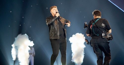 Michael Rice, representante de Reino Unido, en la Gran Final de Eurovisión 2019