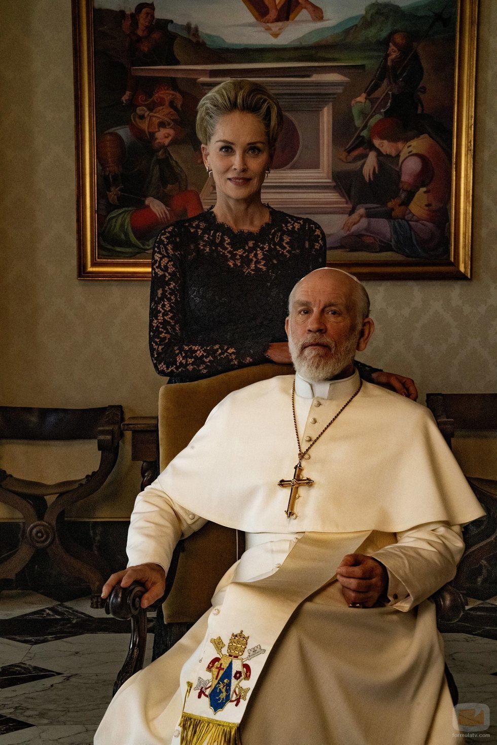 Sharon Stone y John Malkovich, protagonistas de 'The New Pope' 