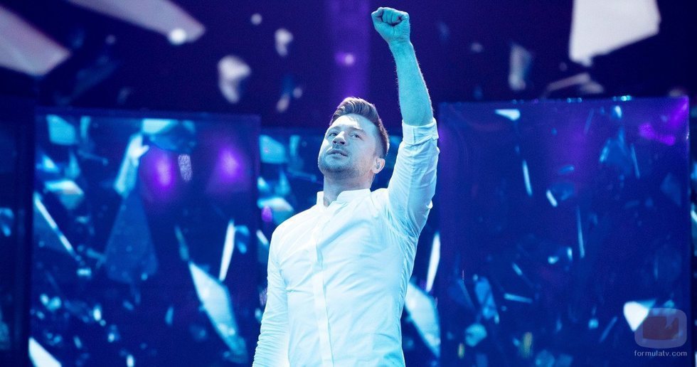 Sergey Lazarev, representante de Rusia, en la Gran Final de Eurovisión 2019
