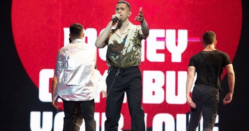 Mahmood, representante de Italia, en la Gran Final de Eurovisión 2019