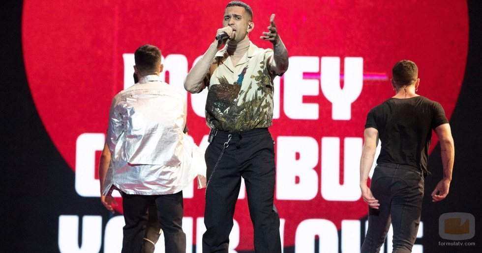 Mahmood, representante de Italia, en la Gran Final de Eurovisión 2019