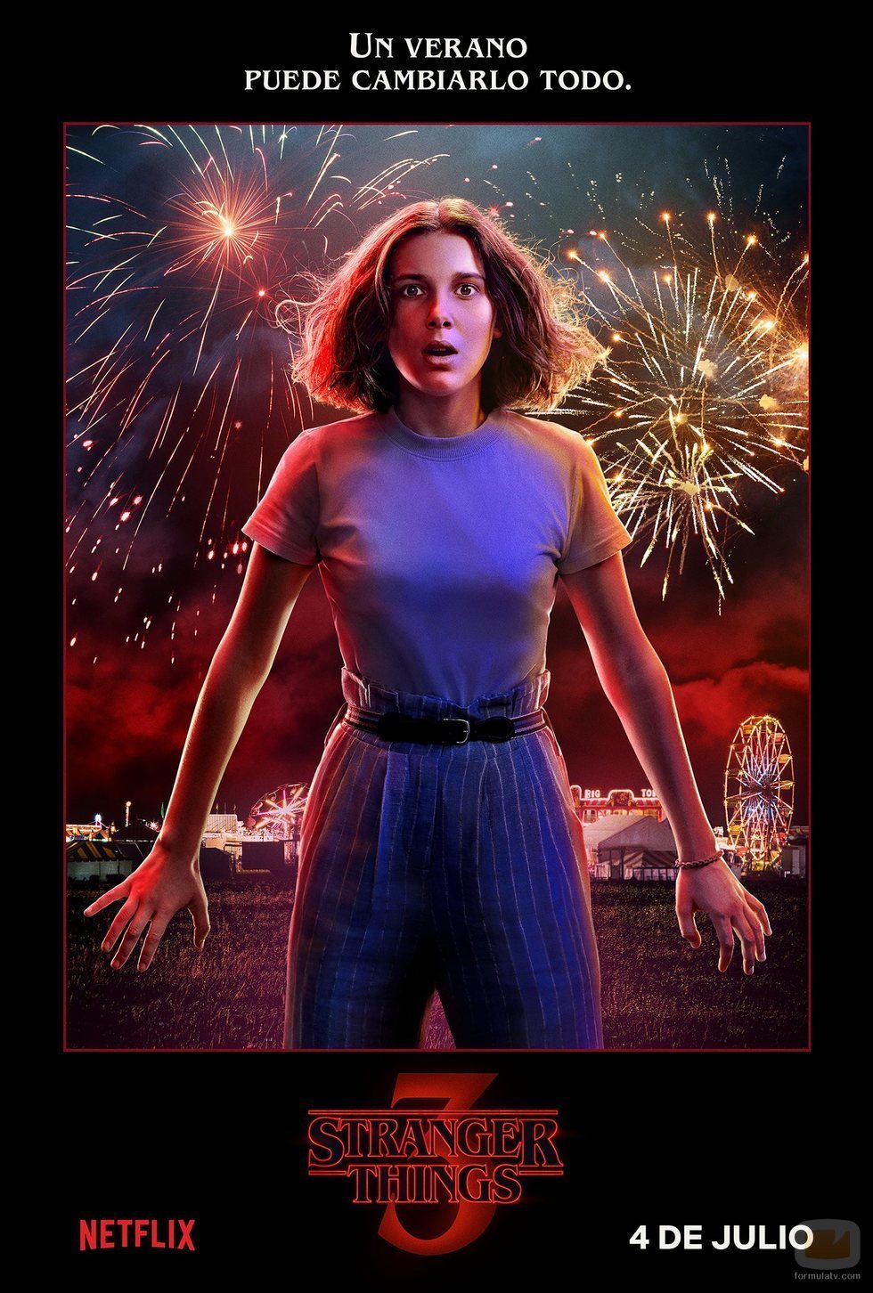 Póster individual de Eleven para la tercera temporada de 'Stranger Things'