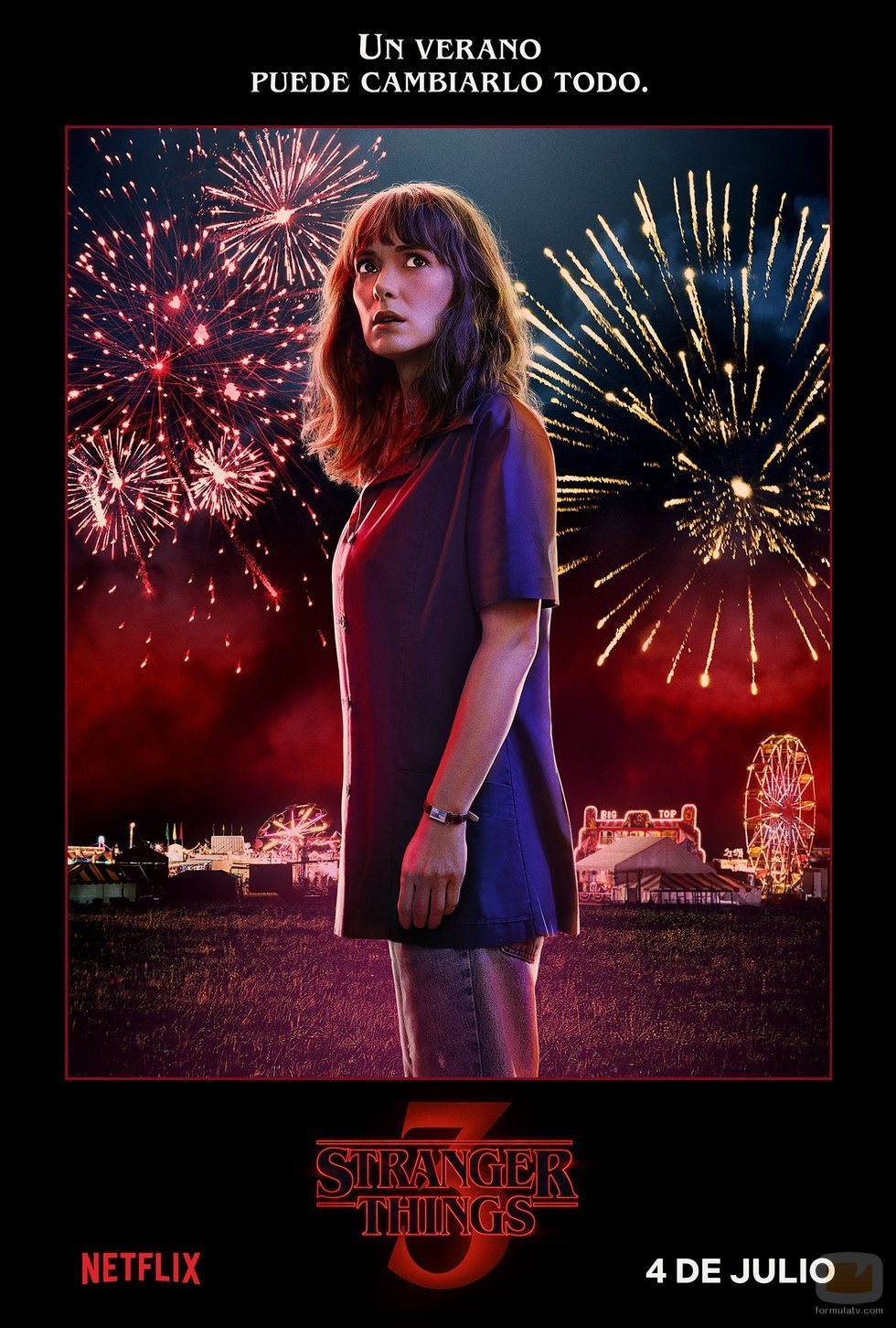 Póster individual de Joyce Byers para la tercera temporada de 'Stranger Things'