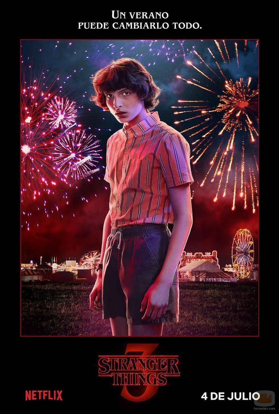 Póster individual de Mike Wheeler para la tercera temporada de 'Stranger Things'