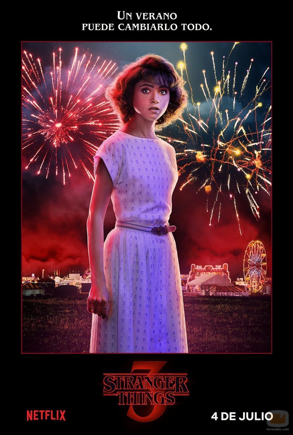 Póster individual de Nancy Wheeler para la tercera temporada de 'Stranger Things'