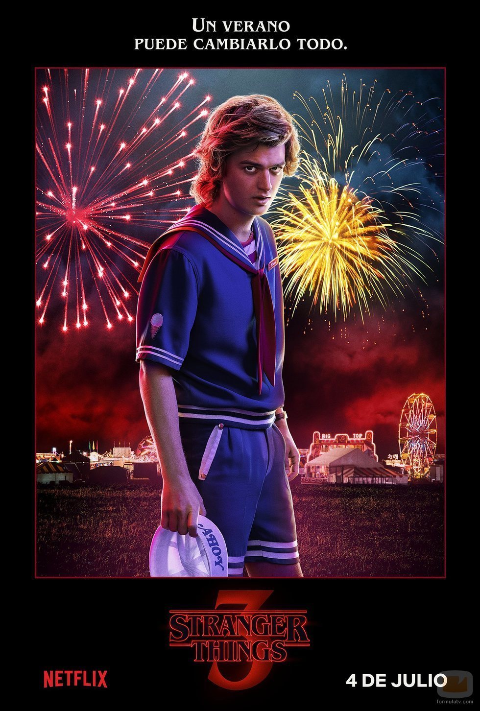 Póster individual de Steve Harrington para la tercera temporada de 'Stranger Things'
