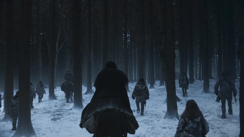 Jon Snow se adentra en un bosque rodeado de salvajes en el 8x06 de 'Juego de Tronos'