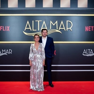 Teresa Fernández-Valdés y Ramón Campos, en el photocall de 'Alta mar'