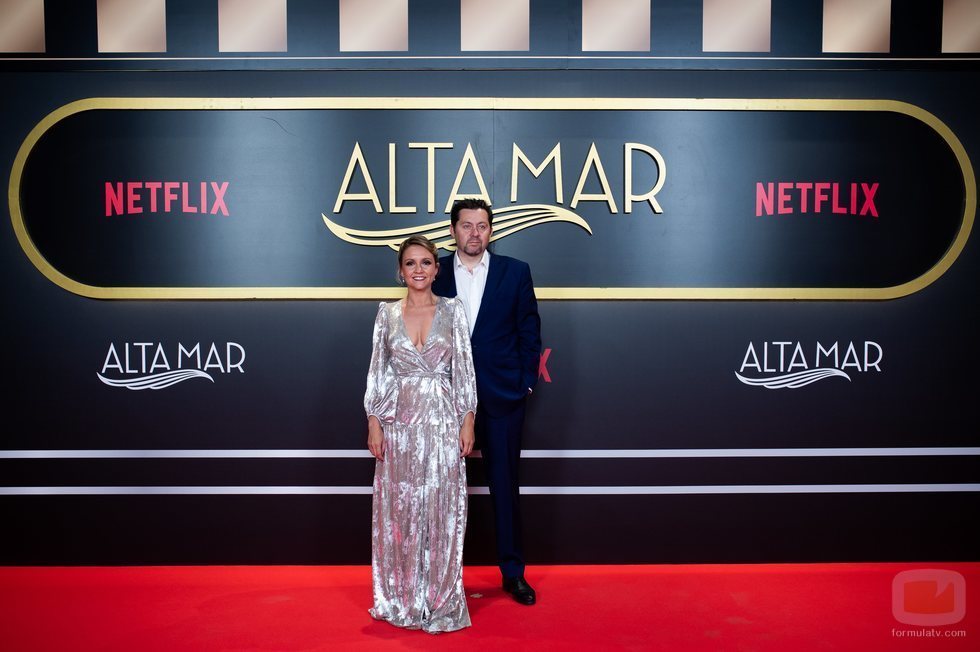 Teresa Fernández-Valdés y Ramón Campos, en el photocall de 'Alta mar'