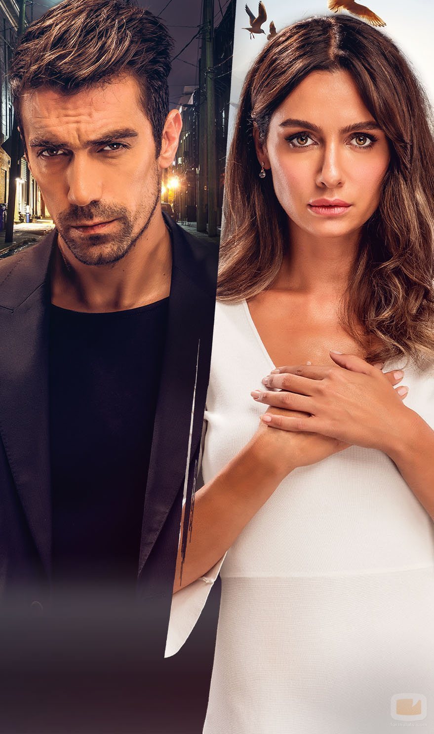 Ferhat Aslan y Asli Çinar, protagonistas de 'Amor en blanco y negro' 