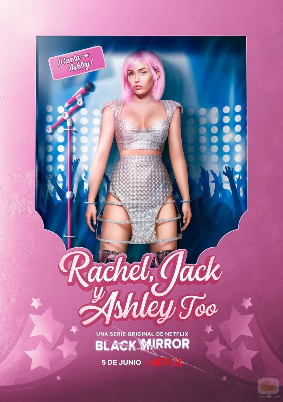 Póster oficial de "Rachel, Jacky Ashley, Too", capítulo de la quinta temporada de 'Black Mirror'