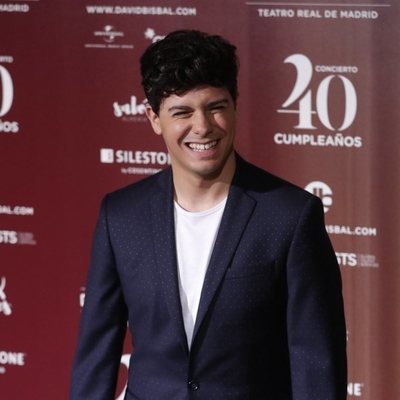 Alfred García en el concierto del 40º cumpleaños de David Bisbal