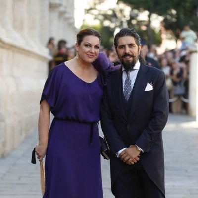 Niña Pastori en la boda de Pilar Rubio y Sergio Ramos