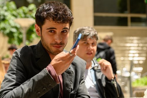 David Solans como Bruno en el rodaje de 'Merlí: Sapere Aude'