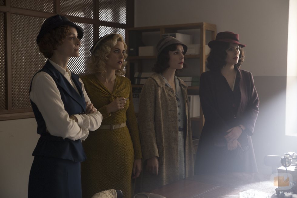 Sara, Ángeles, Marga y Lidia en la cuarta temporada de 'Las chicas del cable'