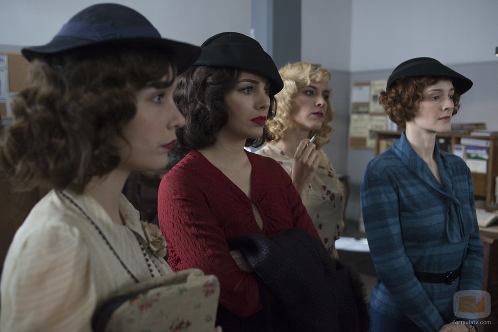 Marga, Lidia, Ángeles y Sara en la cuarta temporada de 'Las chicas del cable'