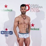 Jorge Pérez posa con bañador en Gran Canaria Moda Cálida