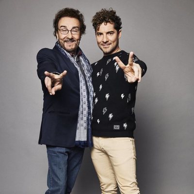 Ignacio Encinas, finalista de 'La Voz Senior', junto a su coach David Bisbal
