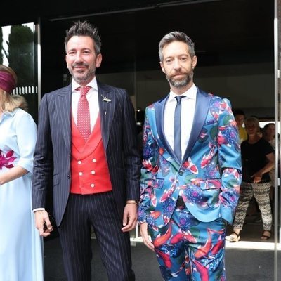 David Valldeperas y Xoan Viqueira en la boda de Belén Esteban y Miguel