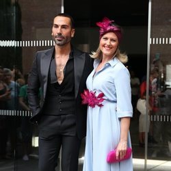 Manuel Zamorano y Cristina Soria en la boda de Belén Esteban y Miguel