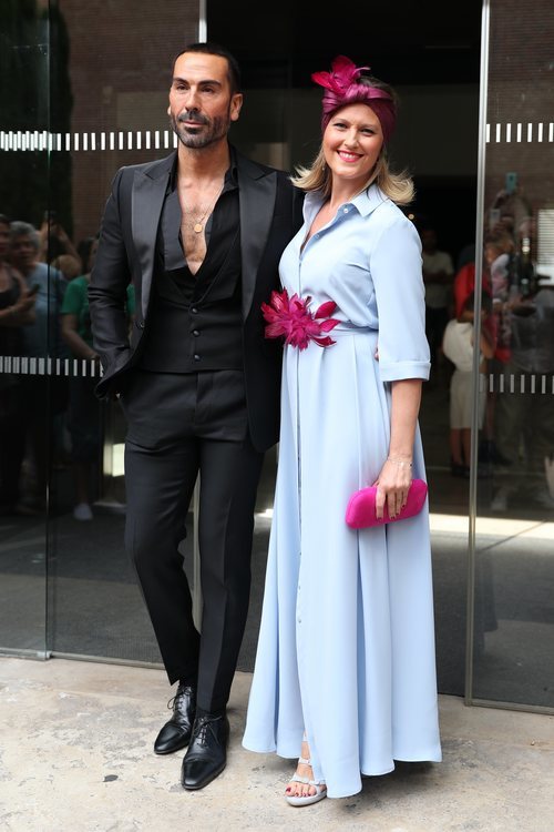Manuel Zamorano y Cristina Soria en la boda de Belén Esteban y Miguel