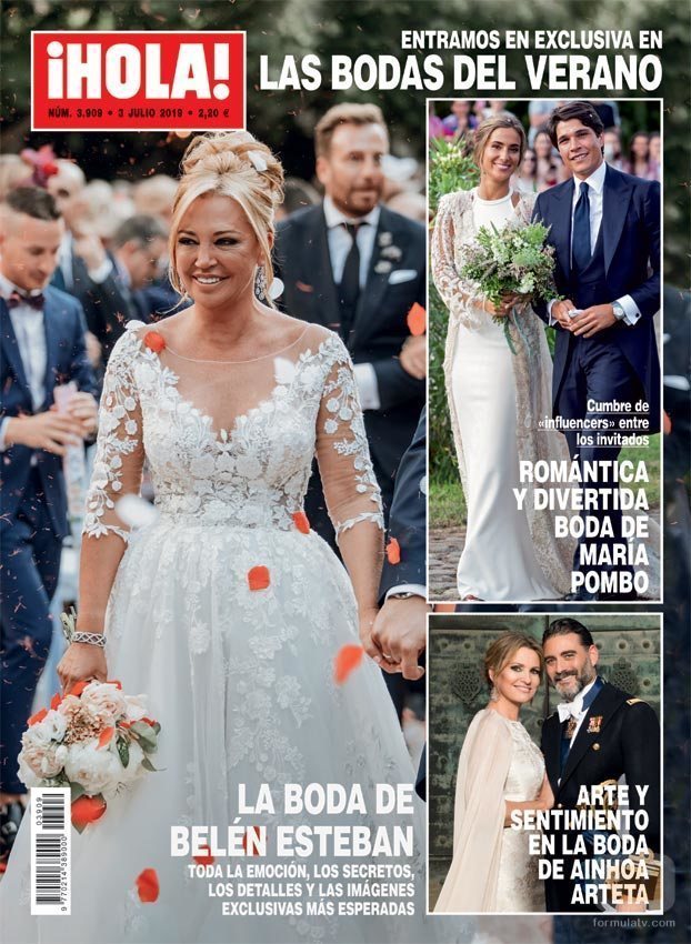La portada de ¡Hola! dedicada a la boda de Belén Esteban