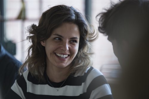 Marta Torné, sonriente en la lectura de guión de 'Velvet: una navidad para recordar'