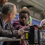 Javier Gutiérrez graba una escena de 'Vergüenza'