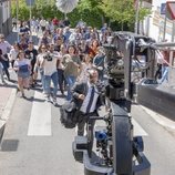 Javier Gutiérrez, en pleno rodaje de 'Vergüenza'