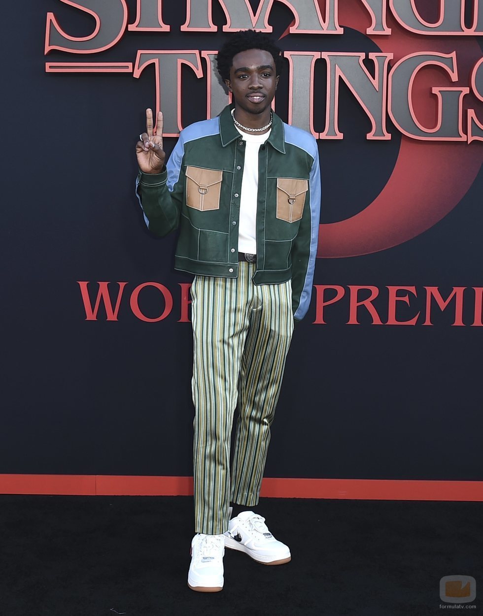 Caleb McLaughlin, en la premiere de la tercera temporada de 'Stranger Things'