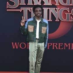 Caleb McLaughlin, en la premiere de la tercera temporada de 'Stranger Things'