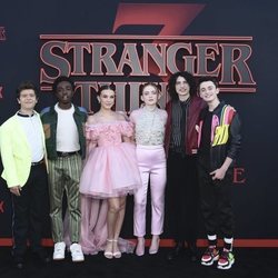 Los protagonistas de 'Stranger Things', en la premiere de la tercera temporada