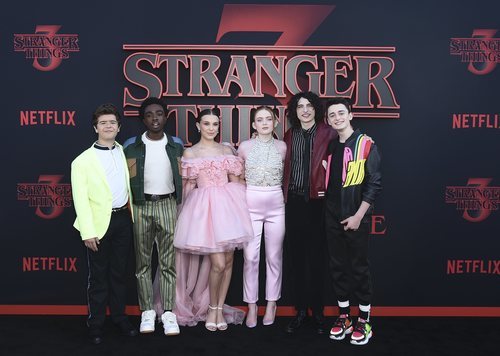 Los protagonistas de 'Stranger Things', en la premiere de la tercera temporada
