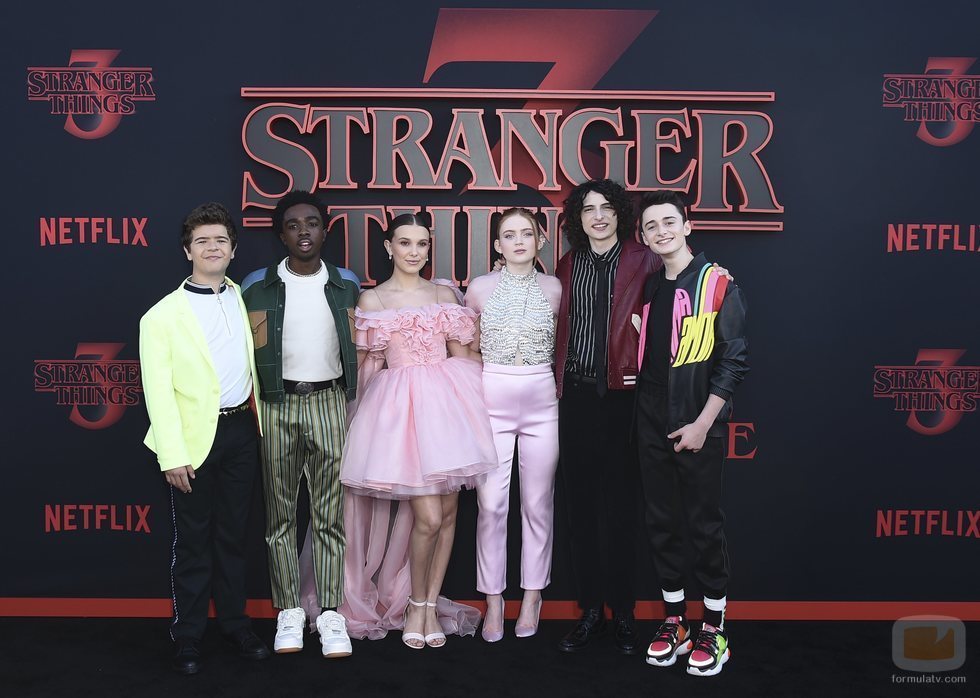 Los protagonistas de 'Stranger Things', en la premiere de la tercera temporada