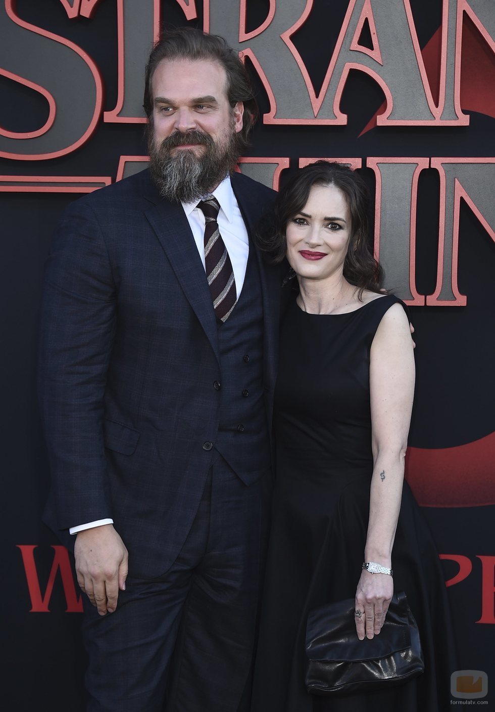 Winona Ryder y David Harbour, en la premiere de la tercera temporada de 'Stranger Things'