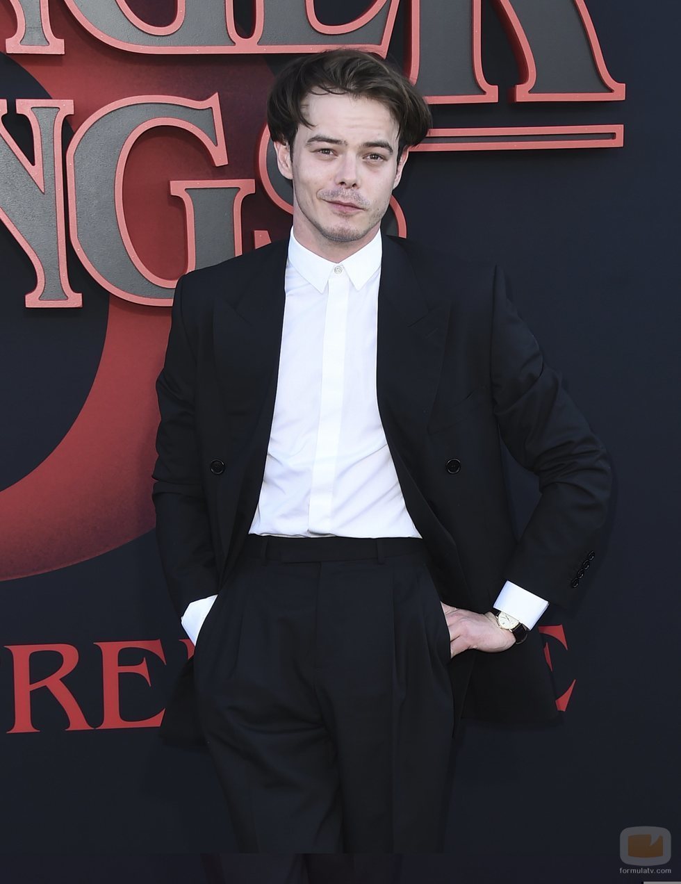 Charlie Heaton, en la premiere de la tercera temporada de 'Stranger Things'