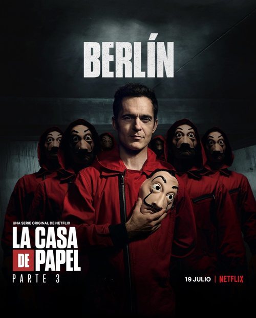 Berlín, en un póster promocional de la tercera parte de 'La Casa de Papel'