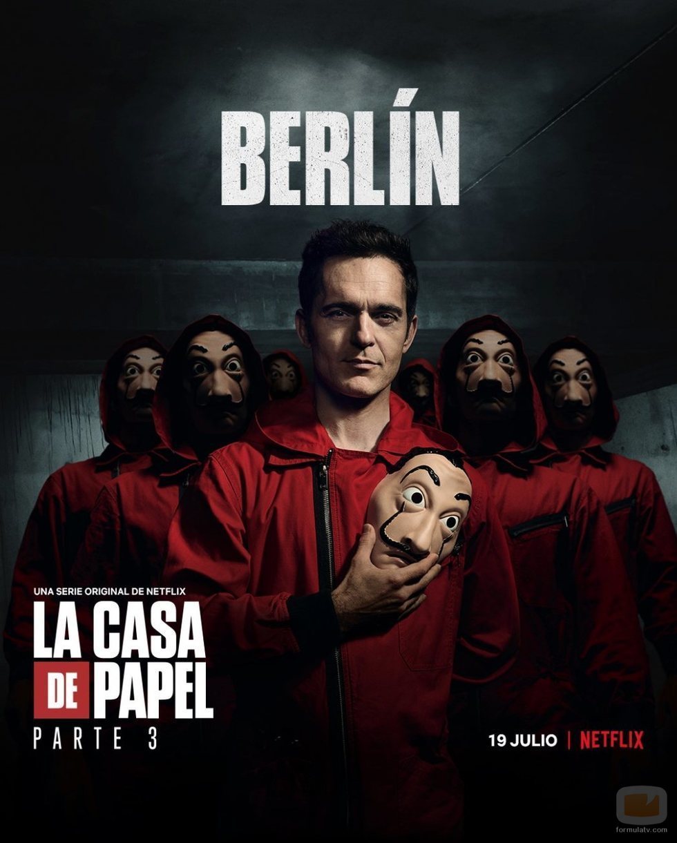 Berlín, en un póster promocional de la tercera parte de 'La Casa de Papel'