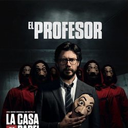 El Profesor, en un póster promocional de la tercera parte de 'La Casa de Papel'