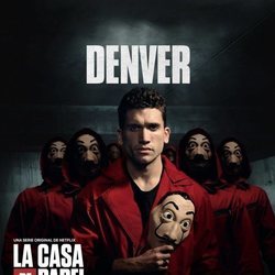 Denver, en un póster promocional de la tercera parte de 'La Casa de Papel'