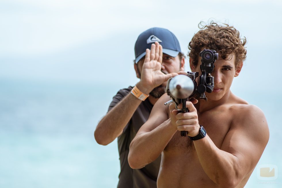 Miguel Herrán como Río en el rodaje de la parte 3 de 'La Casa de Papel'