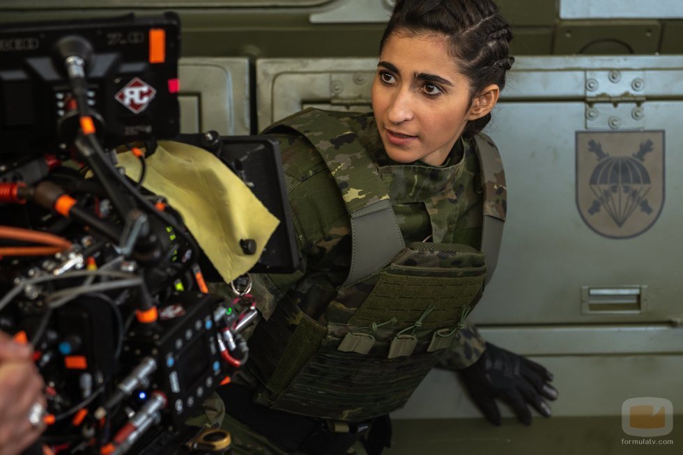Alba Flores en el rodaje de la tercera parte de 'La Casa de Papel'