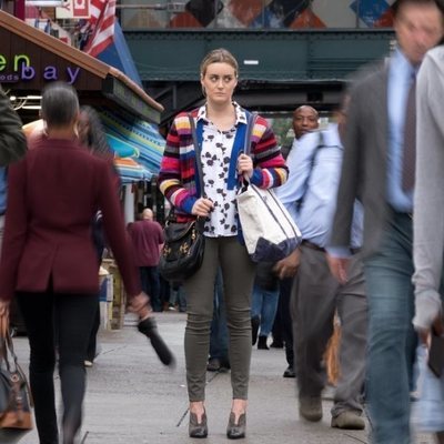 Taylor Schilling como Piper en el rodaje de la temporada 7 de 'Orange is the New Black'